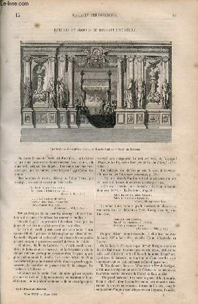 LE MAGASIN PITTORESQUE - Livraison n°013 - Rueles et alcôves …