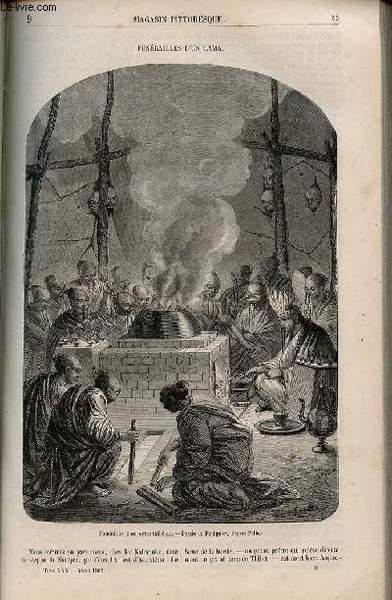 LE MAGASIN PITTORESQUE - Livraison n°009 - Funérailles d'un lama.