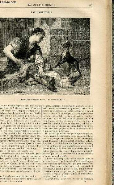 LE MAGASIN PITTORESQUE - Livraison n°46 - Une protestation.