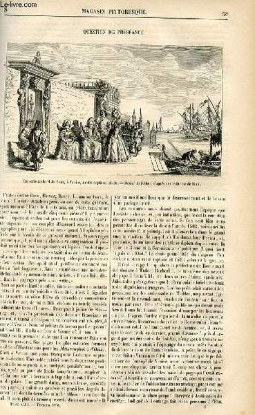 LE MAGASIN PITTORESQUE - Livraison n°08 - Questions de préséance.