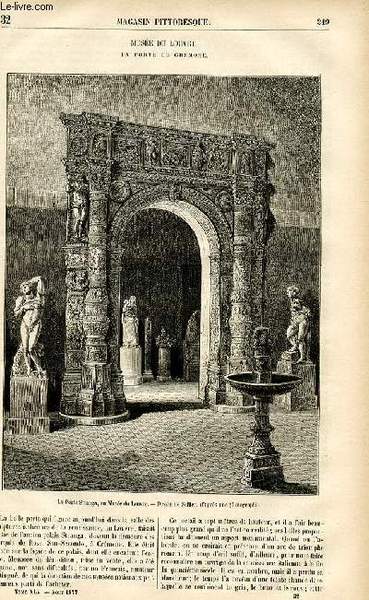 LE MAGASIN PITTORESQUE - Livraison n°32 - Musée du Louvre …