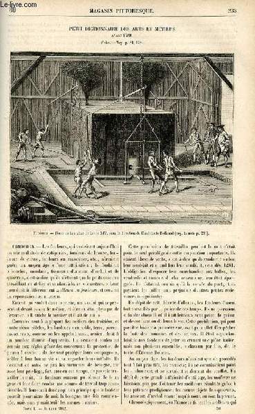 LE MAGASIN PITTORESQUE - Livraison n°30 - Petit dictionnaire des …