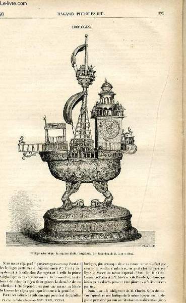 LE MAGASIN PITTORESQUE - Livraison n°50 - Horloges.