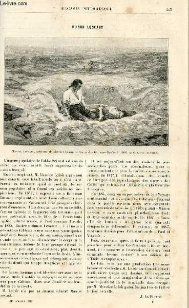 LE MAGASIN PITTORESQUE - Livraison n°14 - Manon Lescaut.