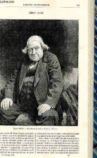 LE MAGASIN PITTORESQUE - Livraison n°20 - Ernest Renan.