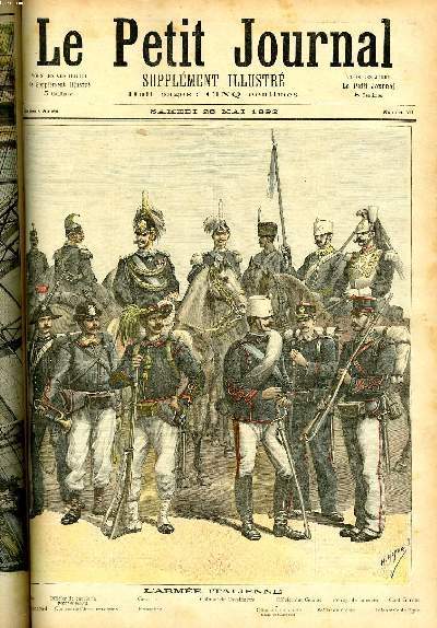 LE PETIT JOURNAL - supplément illustré numéro 79 - L'ARMEE …