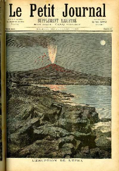 LE PETIT JOURNAL - supplément illustré numéro 88 - L'ERUPTION …