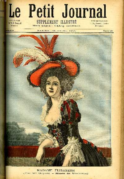 LE PETIT JOURNAL - supplément illustré numéro 125 - MADAME …