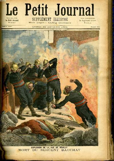 LE PETIT JOURNAL - supplément illustré numéro 171 - EXPLOSION …