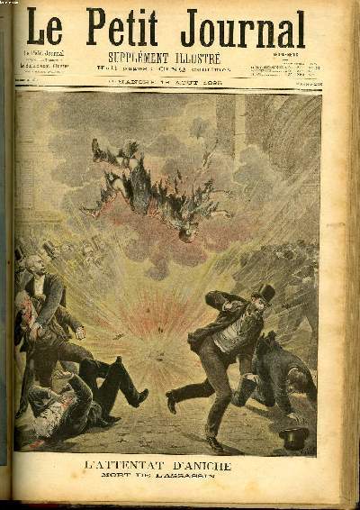 LE PETIT JOURNAL - supplément illustré numéro 248 - L'ATTENTAT …