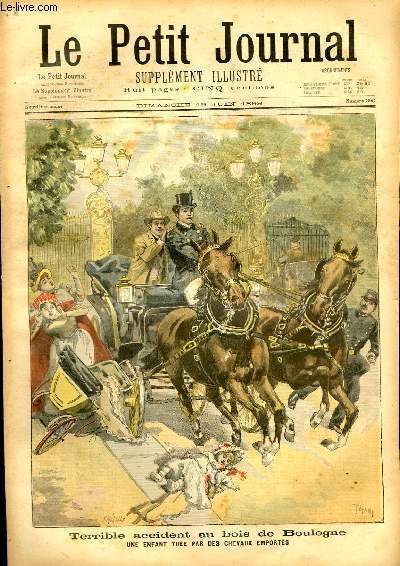 LE PETIT JOURNAL - supplément illustré numéro 396 - TERRIBLE …