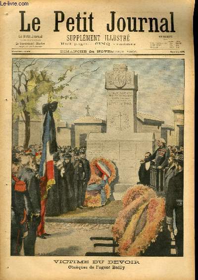 LE PETIT JOURNAL - supplément illustré numéro 575 - VICTIME …