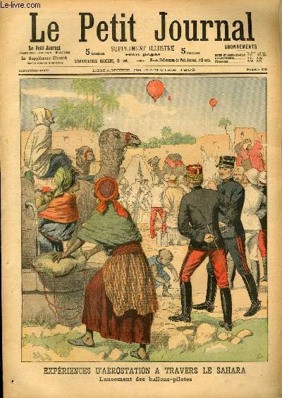 LE PETIT JOURNAL - supplément illustré numéro 636 - EXPERIENCES …