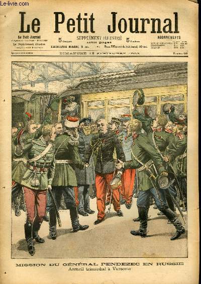 LE PETIT JOURNAL - supplément illustré numéro 669 - MISSION …