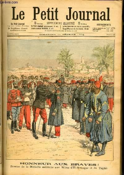 LE PETIT JOURNAL - supplément illustré numéro 691 - HONNEUR …