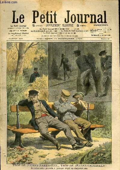 LE PETIT JOURNAL - supplément illustré numéro 887 - TROP …