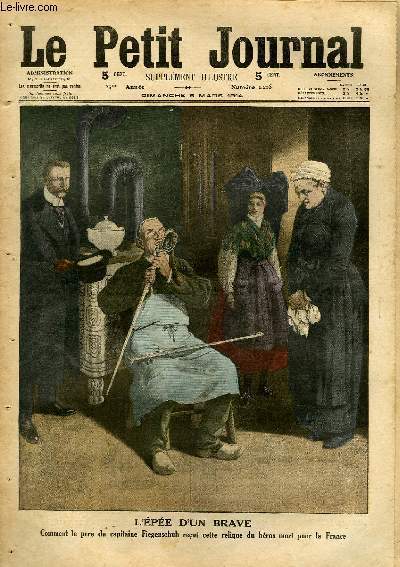 LE PETIT JOURNAL - supplément illustré numéro 1216 - L'EPEE …