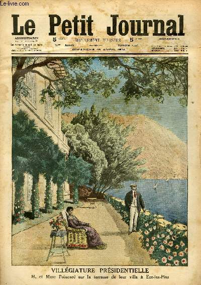 LE PETIT JOURNAL - supplément illustré numéro 1222 - VILLEGIATURE …