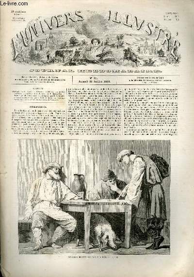 L'UNIVERS ILLUSTRE - PREMIERE ANNEE N° 11 - Paysans russes …