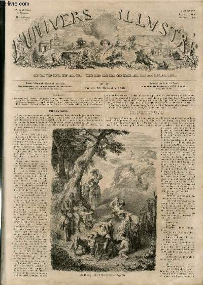 L'UNIVERS ILLUSTRE - PREMIERE ANNEE N° 27 - Bergers des …