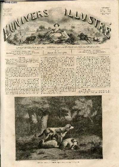 L'UNIVERS ILLUSTRE - DEUXIEME ANNEE N° 66 - Chiens dans …