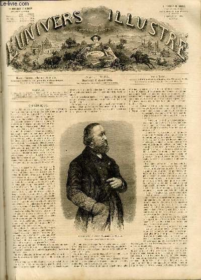 L'UNIVERS ILLUSTRE - SEPTIEME ANNEE N° 317 - Hippolyte Flandrin, …