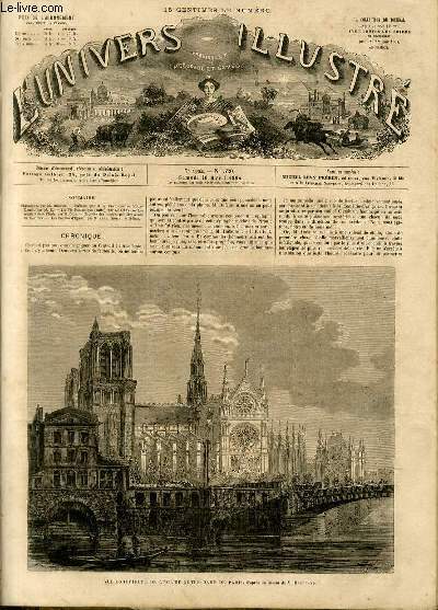 L'UNIVERS ILLUSTRE - SEPTIEME ANNEE N° 320 - Vue extérieur …