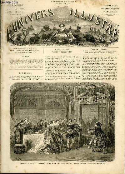 L'UNIVERS ILLUSTRE - HUITIEME ANNEE N° 398 Théâtre Impérial de …