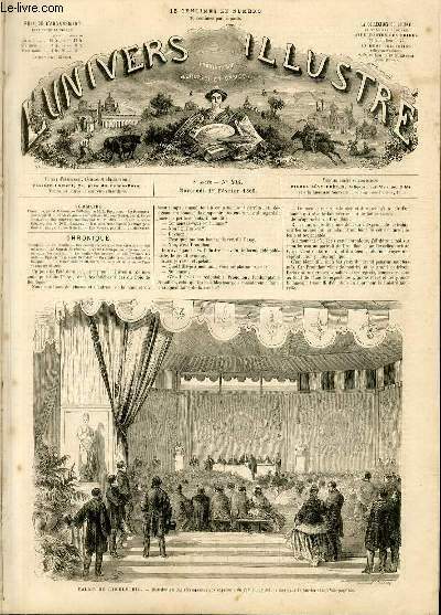 L'UNIVERS ILLUSTRE - HUITIEME ANNEE N° 403 Palais de l'industrie