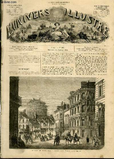 L'UNIVERS ILLUSTRE- NEUVIEME ANNEE N° 515 La tour de Jeanne …