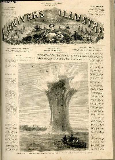 L'UNIVERS ILLUSTRE- NEUVIEME ANNEE N° 521 Expériences des torpilles explosibles, …