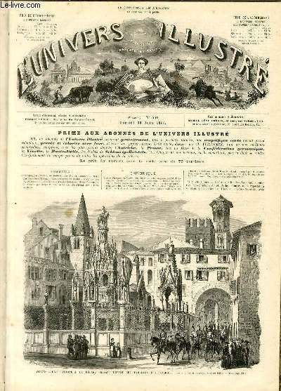 L'UNIVERS ILLUSTRE- NEUVIEME ANNEE N° 550 Vérone