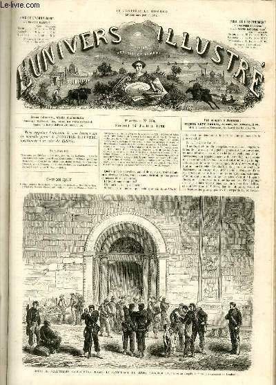 L'UNIVERS ILLUSTRE- NEUVIEME ANNEE N° 554 Halte de volontaires Garibaldiens …
