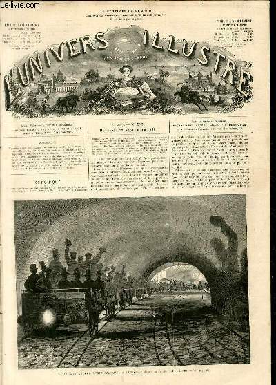 L'UNIVERS ILLUSTRE- NEUVIEME ANNEE N° 573 Le chemin de fer …