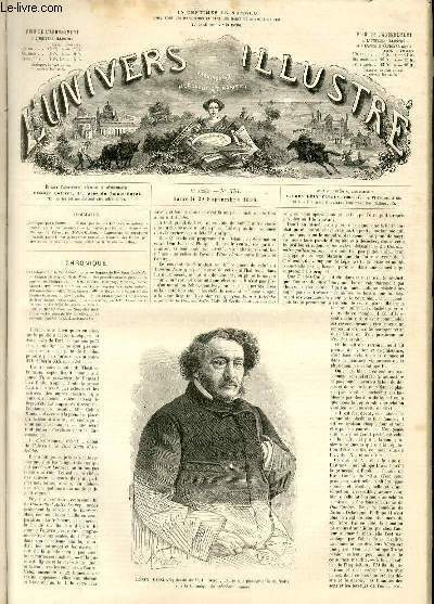 L'UNIVERS ILLUSTRE- NEUVIEME ANNEE N° 576 Léon Gozlan