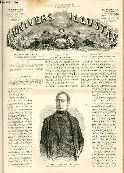 L'UNIVERS ILLUSTRE- NEUVIEME ANNEE N° 578 Le marquis de Boissy