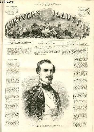 L'UNIVERS ILLUSTRE- NEUVIEME ANNEE N° 584 Le marqui de Moustier, …