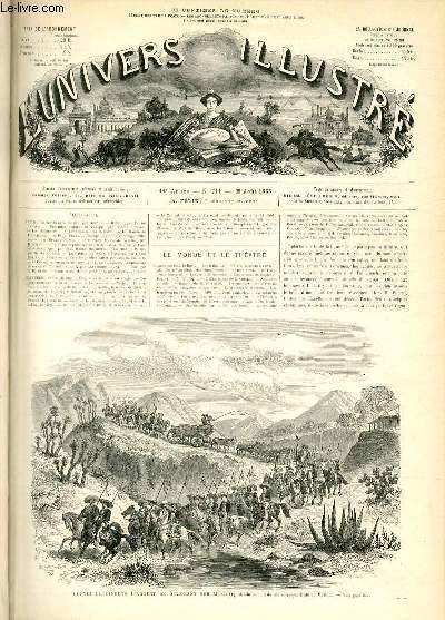 L'UNIVERS ILLUSTRE- ONZIEME ANNEE N° 711 Convoi de lingots d'argent …