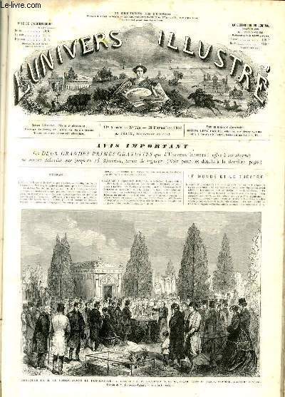 L'UNIVERS ILLUSTRE- ONZIEME ANNEE N° 724 Obsèques de M. le …