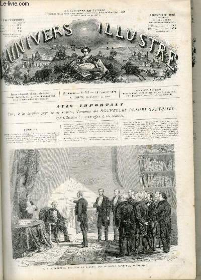 L'UNIVERS ILLUSTRE - TREIZIEME ANNEE N° 783 - S. M. …
