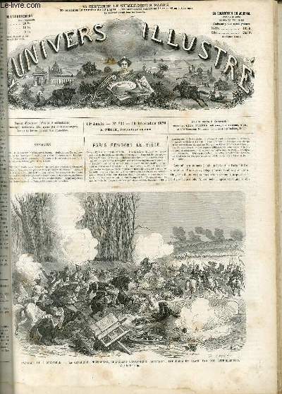 L'UNIVERS ILLUSTRE - TREIZIEME ANNEE N° 830 - Bataille du …