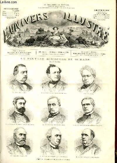 L'UNIVERS ILLUSTRE - DIX-HUITIEME ANNEE N° 1043 Le nouveau ministère …