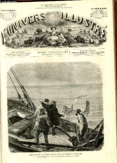 L'UNIVERS ILLUSTRE - DIX-HUITIEME ANNEE N° 1048 Traversée de la …