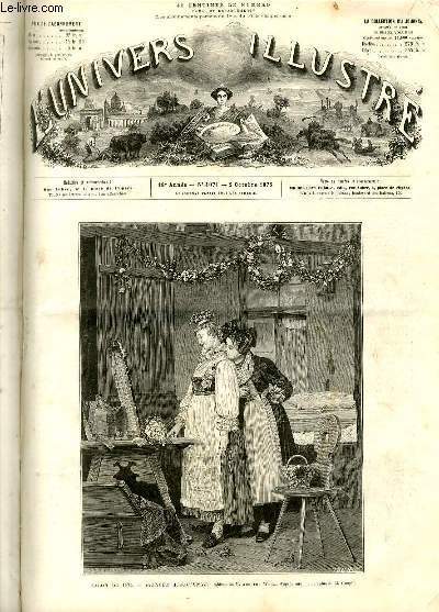 L'UNIVERS ILLUSTRE - DIX-HUITIEME ANNEE N° 1071 Salon de 1875