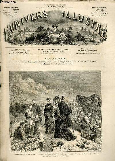 L'UNIVERS ILLUSTRE - DIX-NEUVIEME ANNEE N° 1096 - Le débordement …