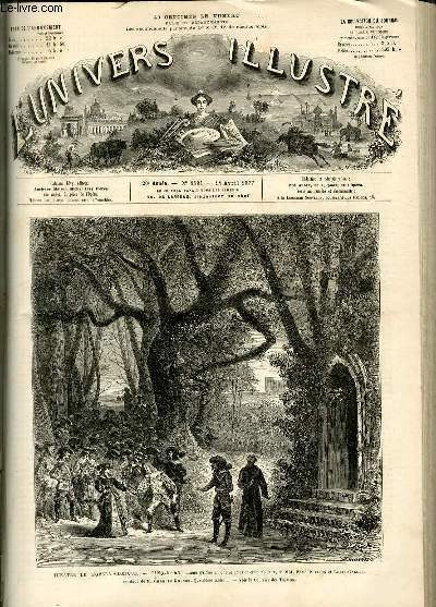 L'UNIVERS ILLUSTRE - VINGTIEME ANNEE N° 1151 Théâtre de l'opéra …