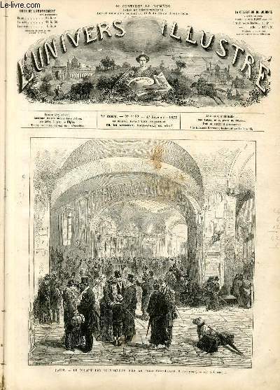 L'UNIVERS ILLUSTRE - VINGTIEME ANNEE N° 1182 - Paris, le …