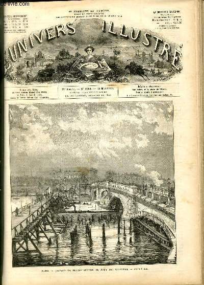 L'UNIVERS ILLUSTRE- VINGT-DEUXIEME ANNEE N° 1261 - Paris - Travaux …