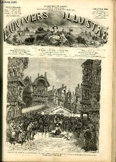 L'UNIVERS ILLUSTRE- VINGT-DEUXIEME ANNEE N° 1264 - Théâtre des nations, …