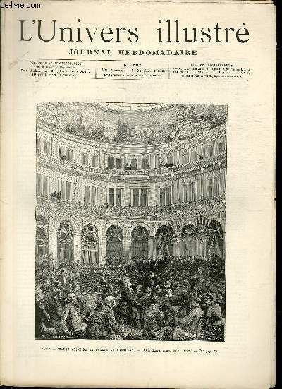 L'UNIVERS ILLUSTRE - TRENTE DEUXIEME ANNEE N° 1802 Paris